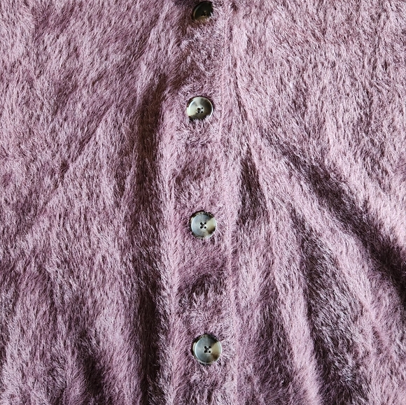 Levi's Gallery Cardigan Fuzz Sweater Women Size Small - Picture 4 of 8
